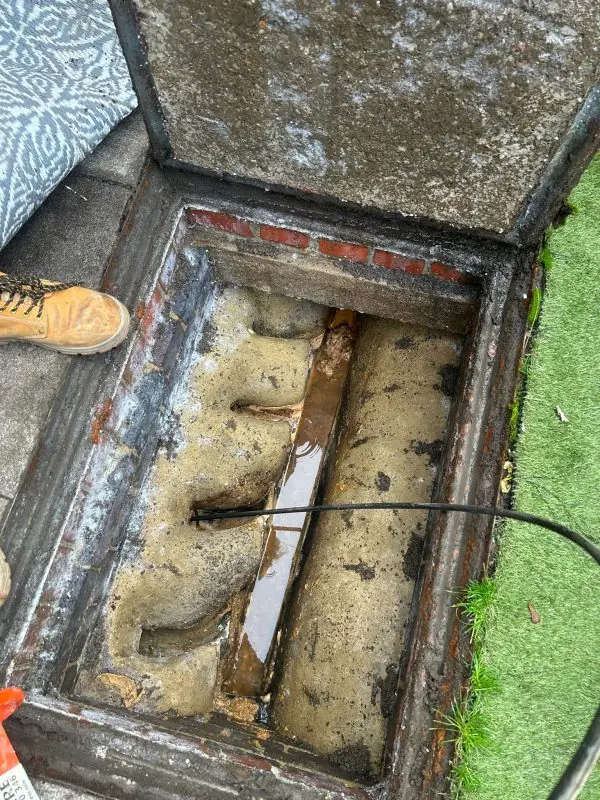 Manhole cleared and running